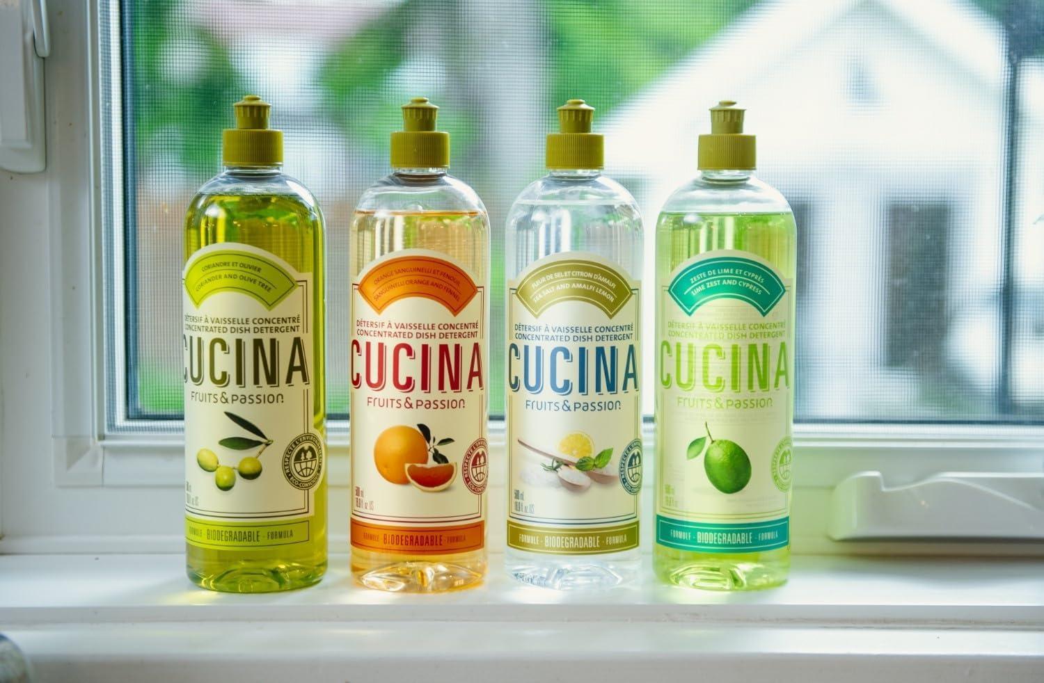 image:imageCucina Concentrated Dish Soap by Fruits and Passion Lime Zest and Cypress Scent Biodegradable Formula Phosphate Free 169 fl oz 500 mL
