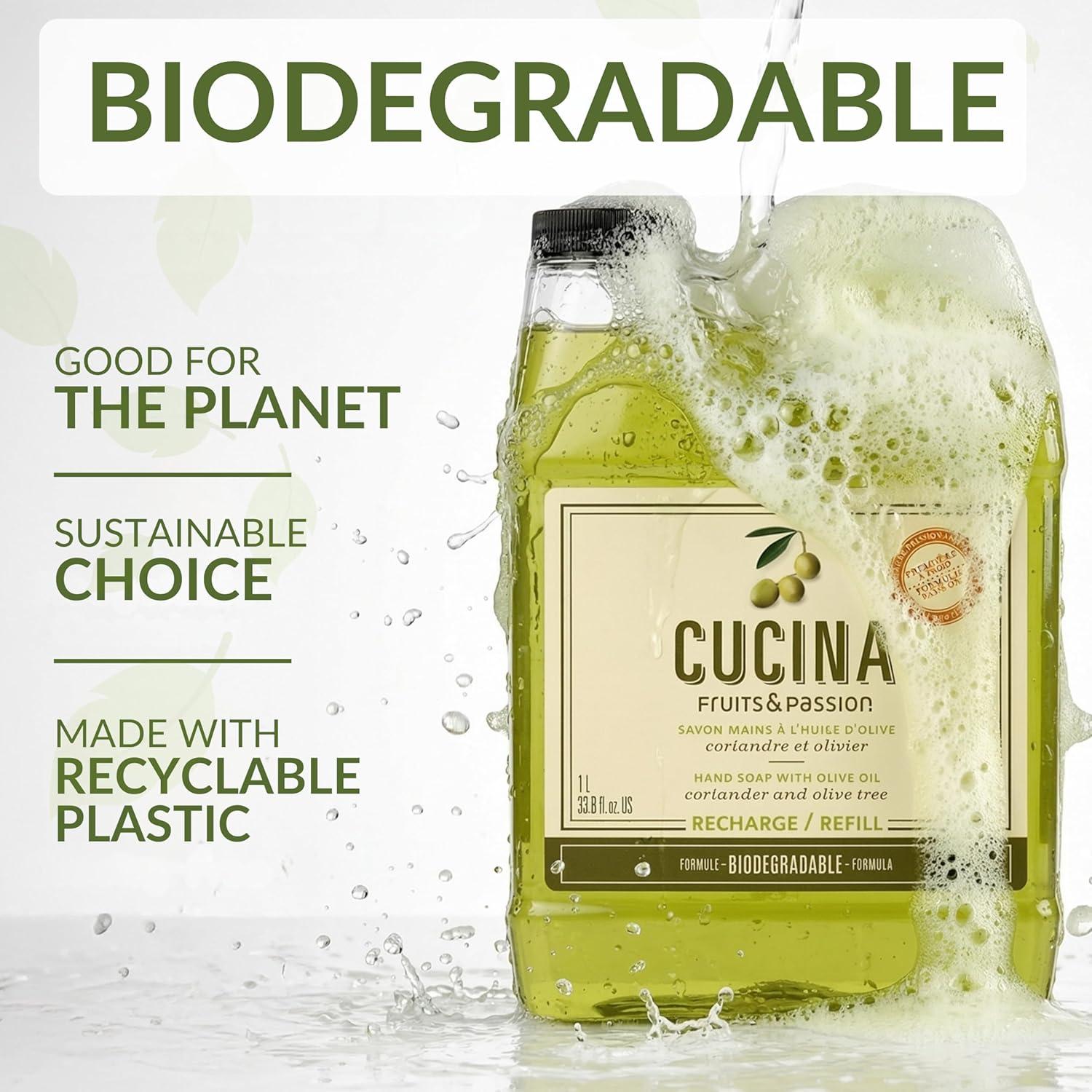 image:imageCucina Coriander and Olive Tree 338 oz Purifying Hand Wash Refill