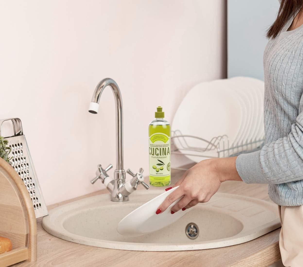 image:imageCucina Fruits amp Passion Concentrated Dish Soap Coriander amp Olive Tree Olive Oil Enriched Liquid Dishwashing Detergent Vegan amp Biodegradable Formula Refillable Recyclable Bottle169 fl oz 500 ml