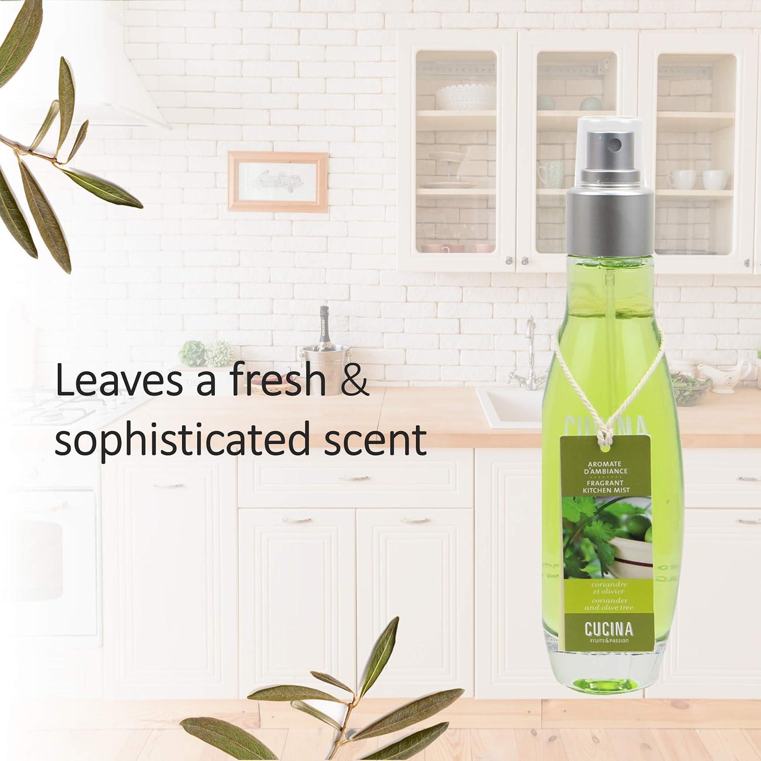 image:imageCucina Fruits amp Passion Kitchen Fragrant Mist Coriander amp Olive Tree Glass 33oz