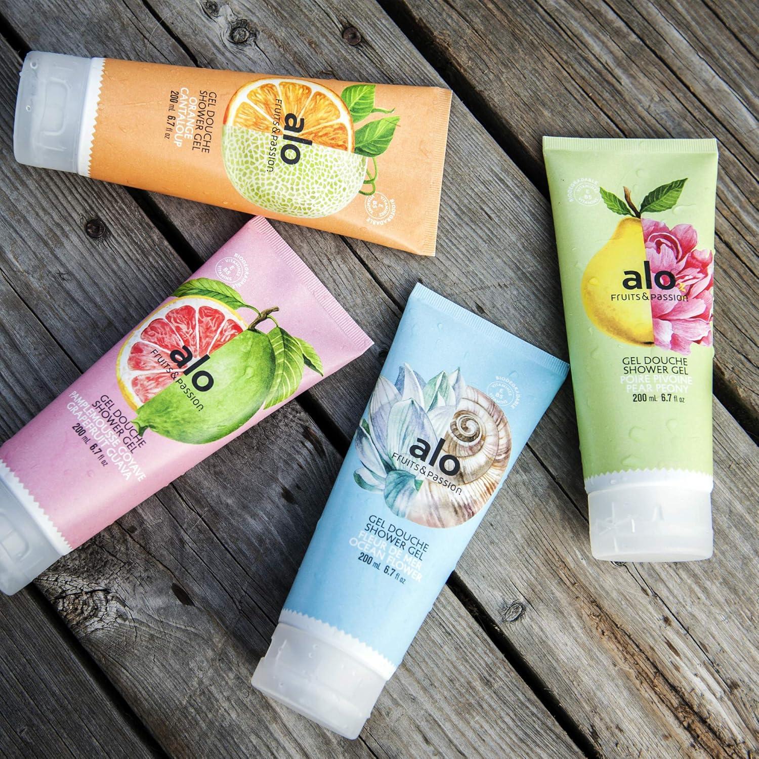 image:imageFRUITS amp PASSION SHOWER GEL PEAR PEONY 200ML 2 pcs Bundle Shower Gel with vitamin E and Antioxidant product biodegradable formula 200ML 676 Fl Oz by ALO