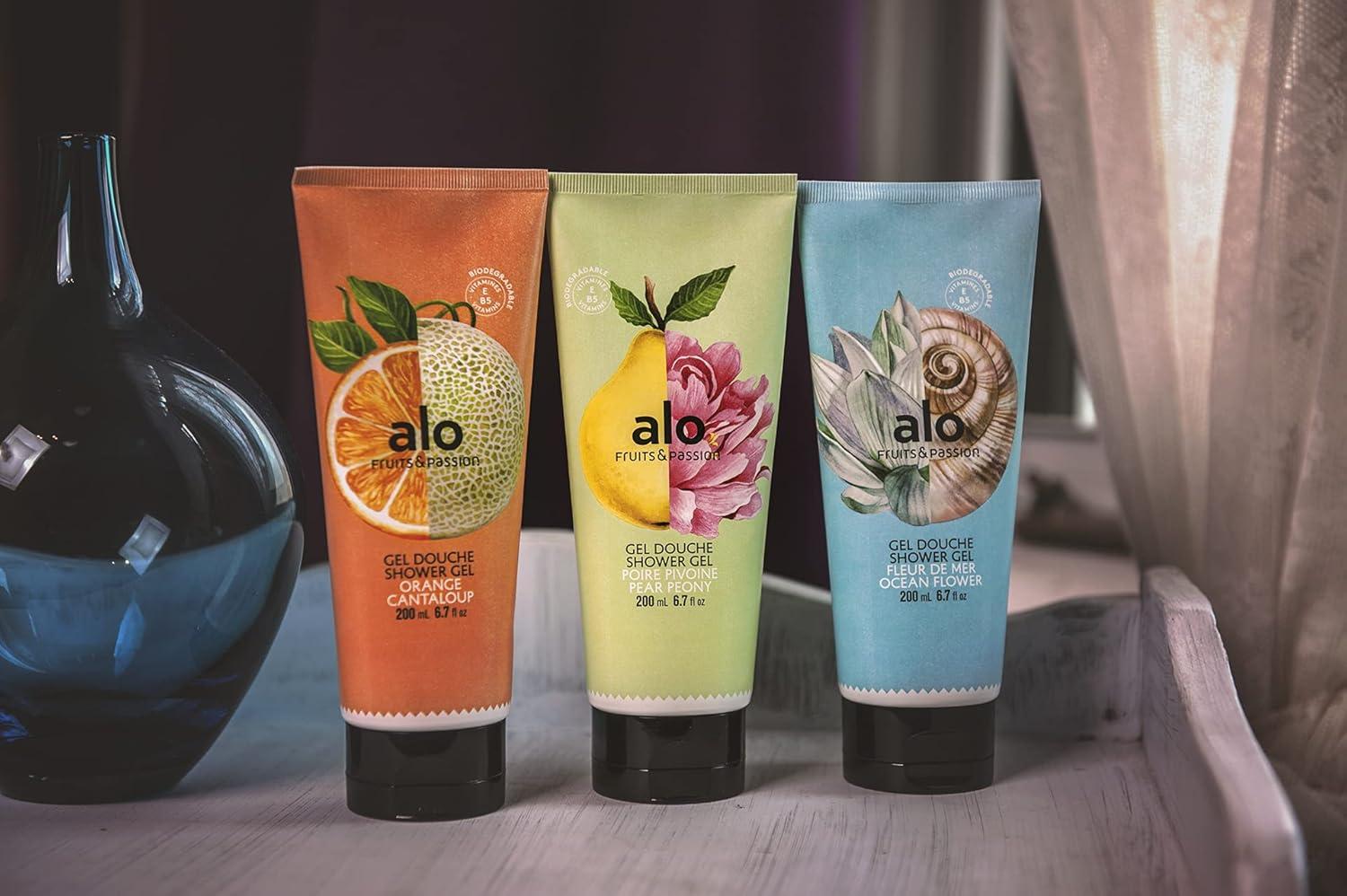 image:imageFruits amp Passion ALO Grapefruit Guava Shower Gel Body Wash 2Pack Moisturizing Coconut Oil Formula Natural Vegan CrueltyFree Hydrating Soap for Men Women amp Sensitive Healthy Skin 135 oz