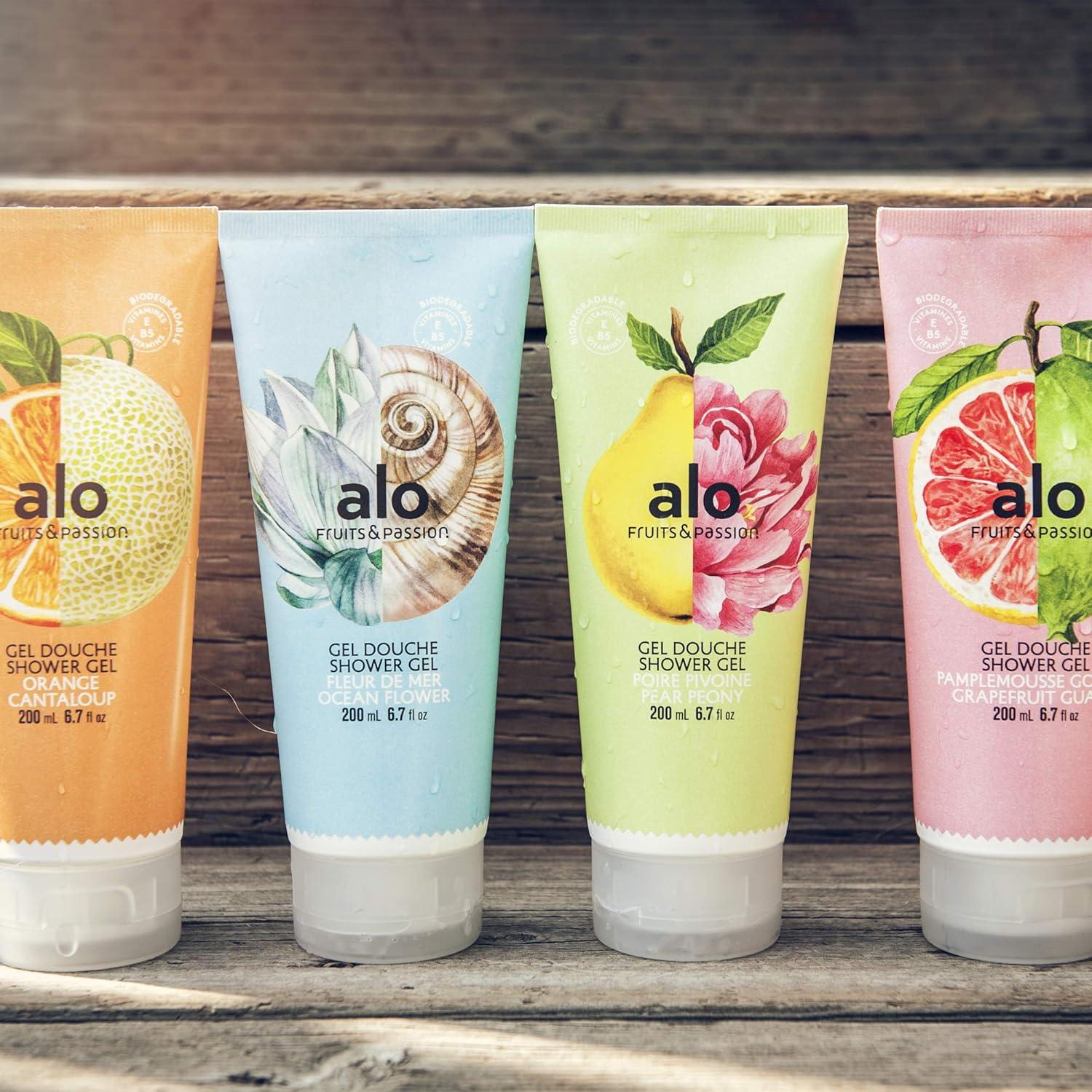 image:imageFruits amp Passion ALO Grapefruit Guava Shower Gel Body Wash 2Pack Moisturizing Coconut Oil Formula Natural Vegan CrueltyFree Hydrating Soap for Men Women amp Sensitive Healthy Skin 135 oz