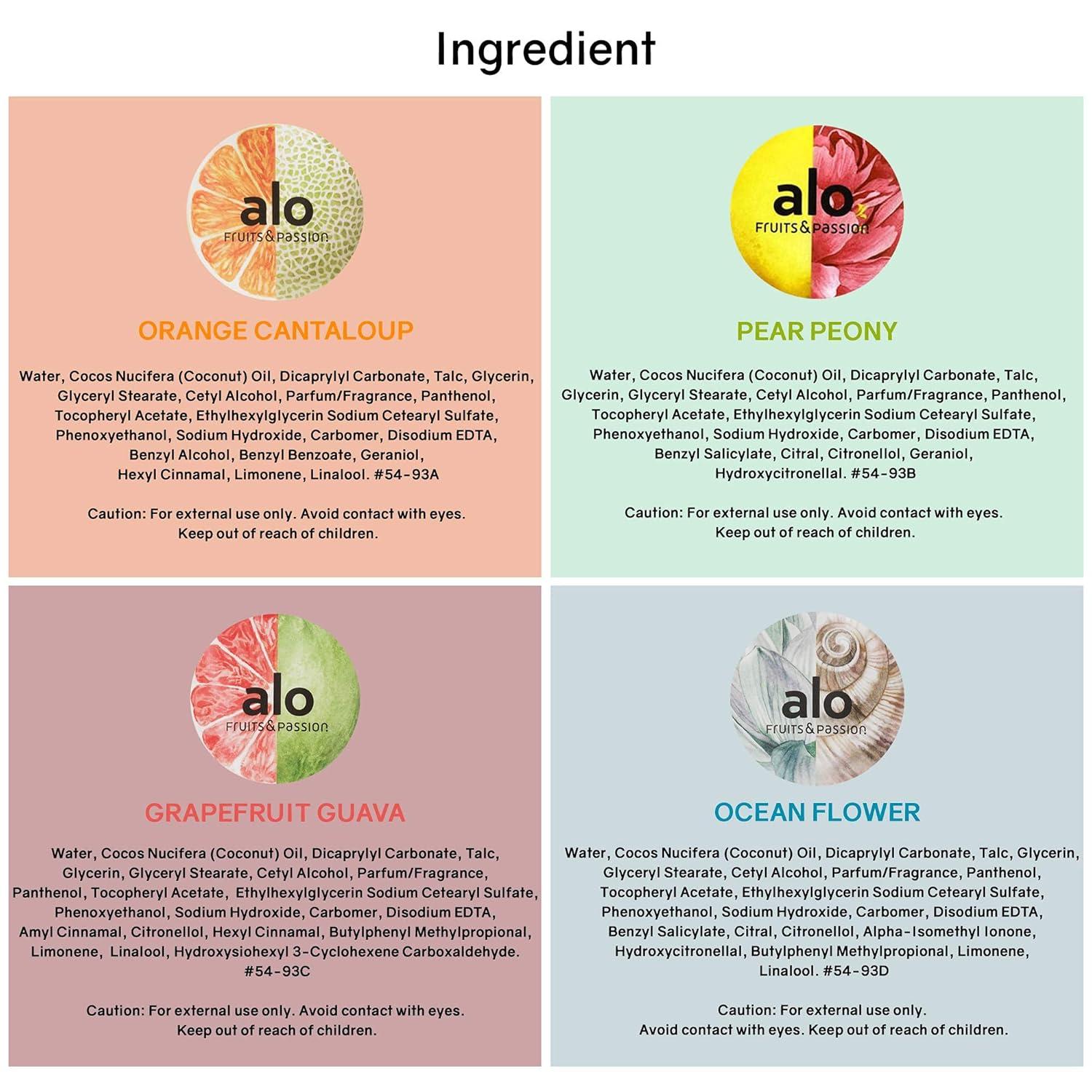 image:imageFruits amp Passion ALO Regenerating Hand Cream Gift Set Pack of 4 VeganFriendly CrueltyFree Coconut Oil Hand Moisturizer Travel Size Lotion for Dry Cracked Skin in Recyclable Tubes