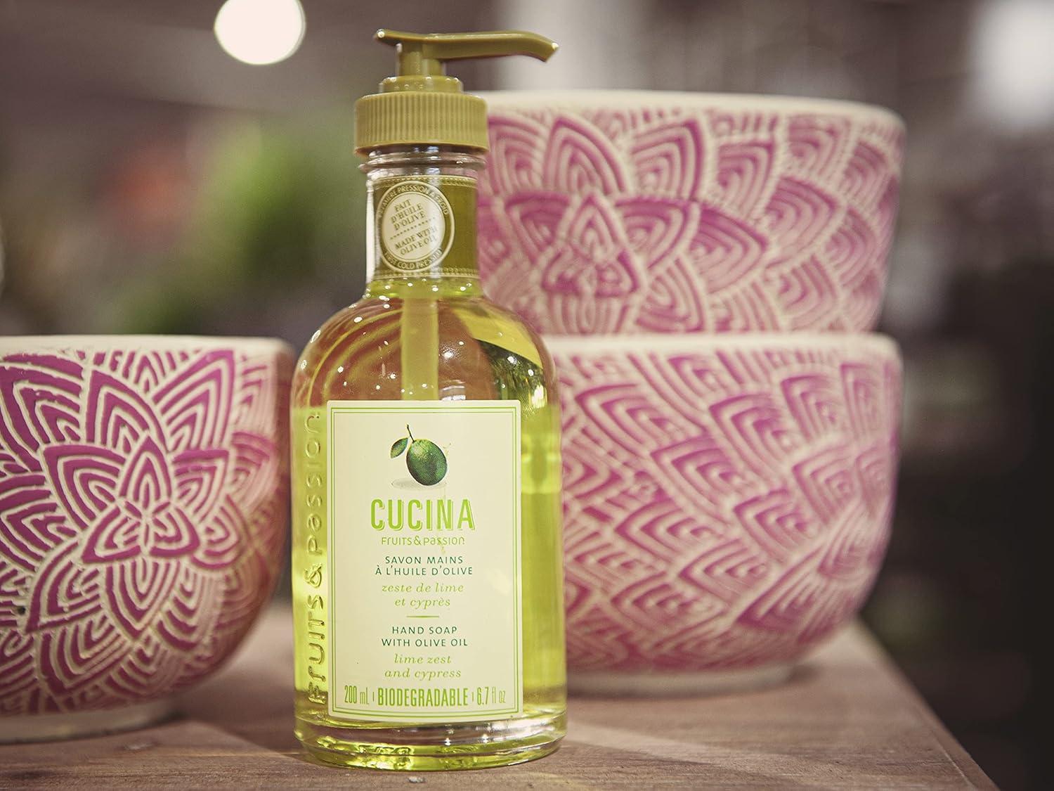 image:imageFruits amp Passion Cucina Coriander amp Olive Tree Hand Soap 676 fl oz Luxury Scented Kitchen Liquid Hand Soap Vegan Natural Moisturizing Hand Wash in Premium Glass Hand Soap Dispenser