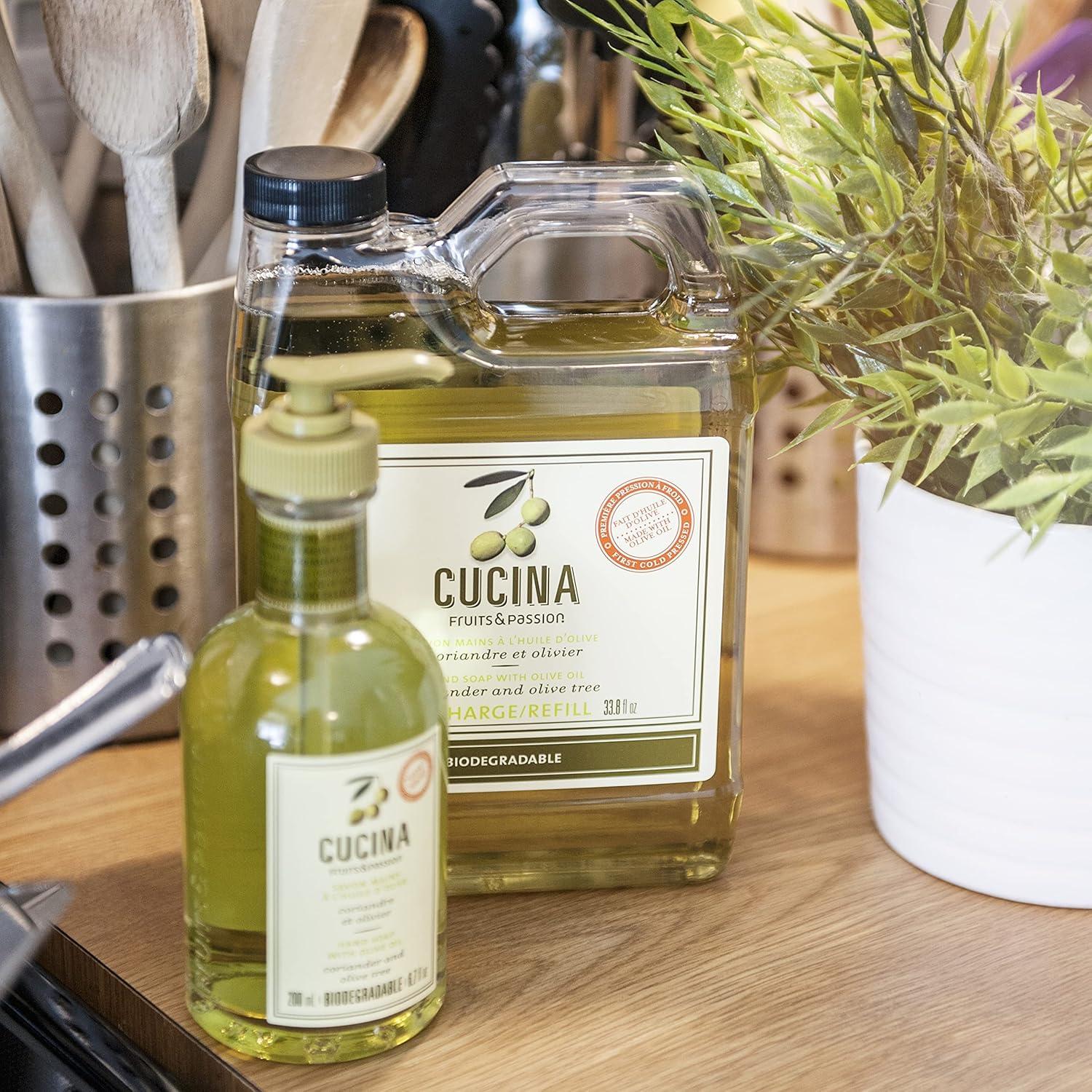 image:imageFruits amp Passion Cucina Coriander amp Olive Tree Hand Soap 676 fl oz Luxury Scented Kitchen Liquid Hand Soap Vegan Natural Moisturizing Hand Wash in Premium Glass Hand Soap Dispenser