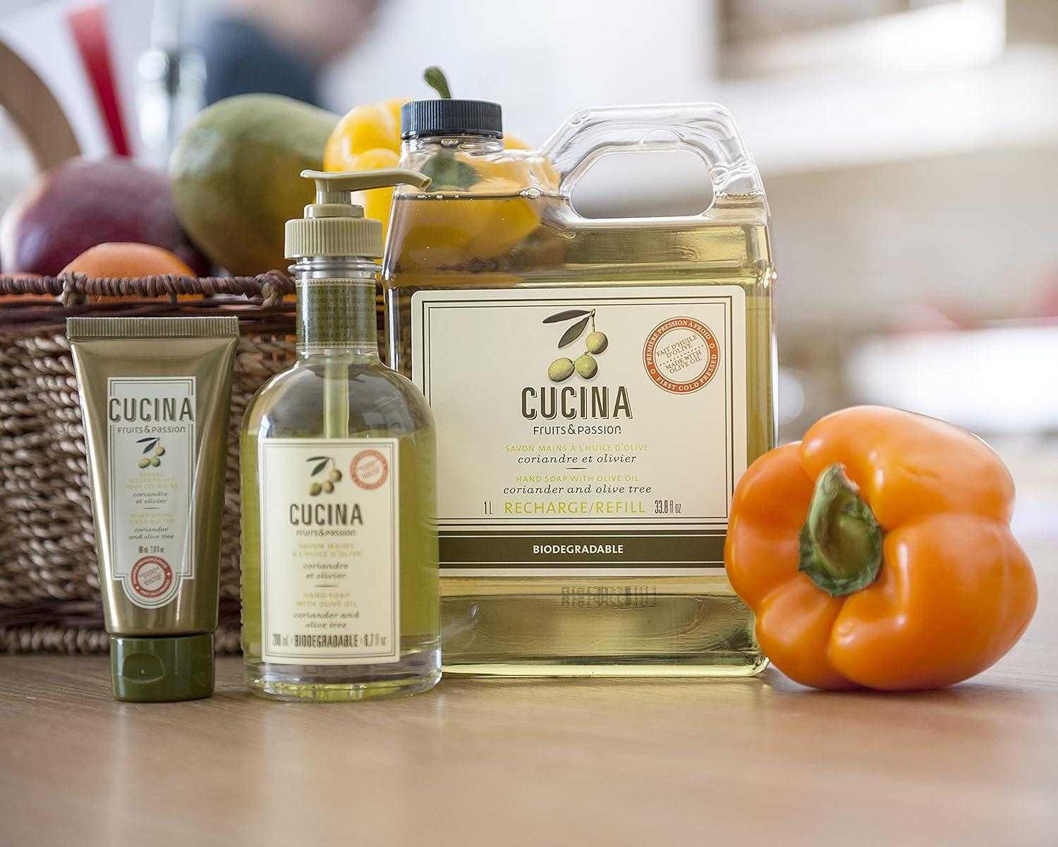 image:imageFruits amp Passion Cucina Coriander amp Olive Tree Hand Soap 676 fl oz Luxury Scented Kitchen Liquid Hand Soap Vegan Natural Moisturizing Hand Wash in Premium Glass Hand Soap Dispenser