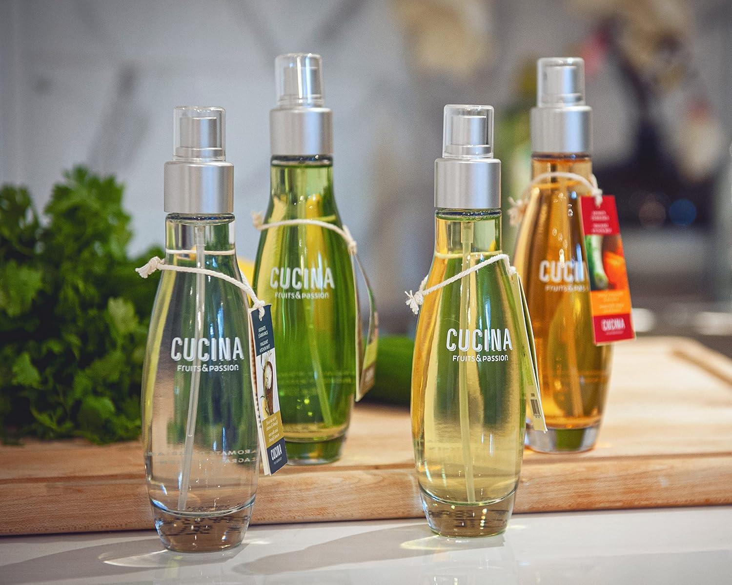 image:imageFruits amp Passion Cucina Fragrant Kitchen Mist Sea Salt amp Amalfi Lemon Home amp Kitchen Air Freshener Spray in Decorative Glass Bottle Clean Citrus amp Mineral Scent 33 fl oz 100 ml