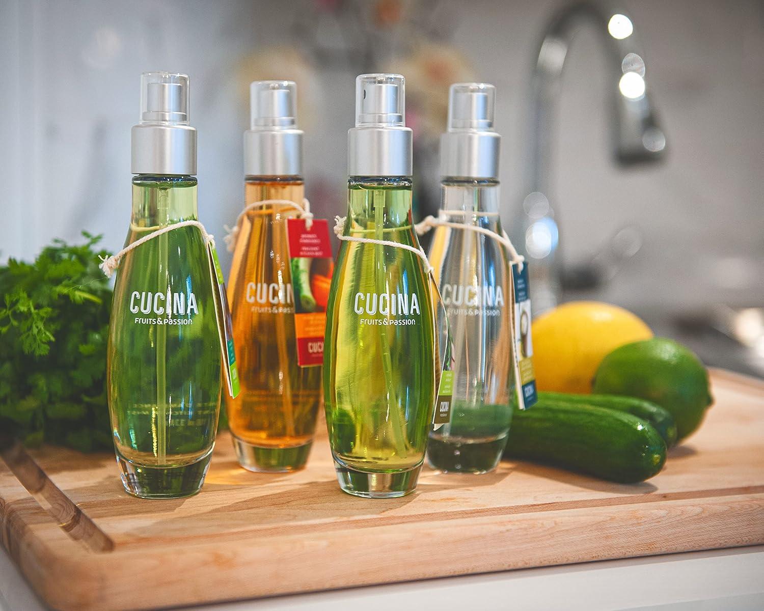 image:imageFruits amp Passion Cucina Fragrant Kitchen Mist Sea Salt amp Amalfi Lemon Home amp Kitchen Air Freshener Spray in Decorative Glass Bottle Clean Citrus amp Mineral Scent 33 fl oz 100 ml