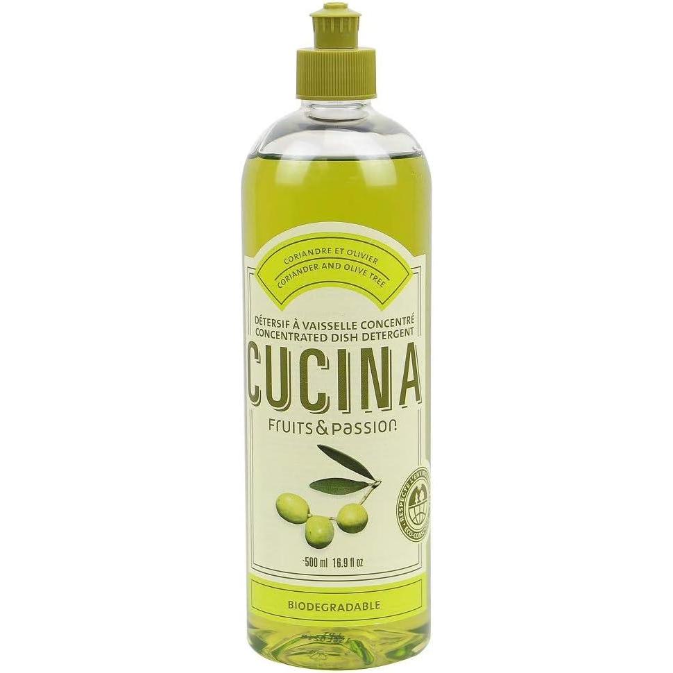 image:imageCucina Fruits amp Passion Concentrated Dish Soap Coriander amp Olive Tree Olive Oil Enriched Liquid Dishwashing Detergent Vegan amp Biodegradable Formula Refillable Recyclable Bottle169 fl oz 500 ml
