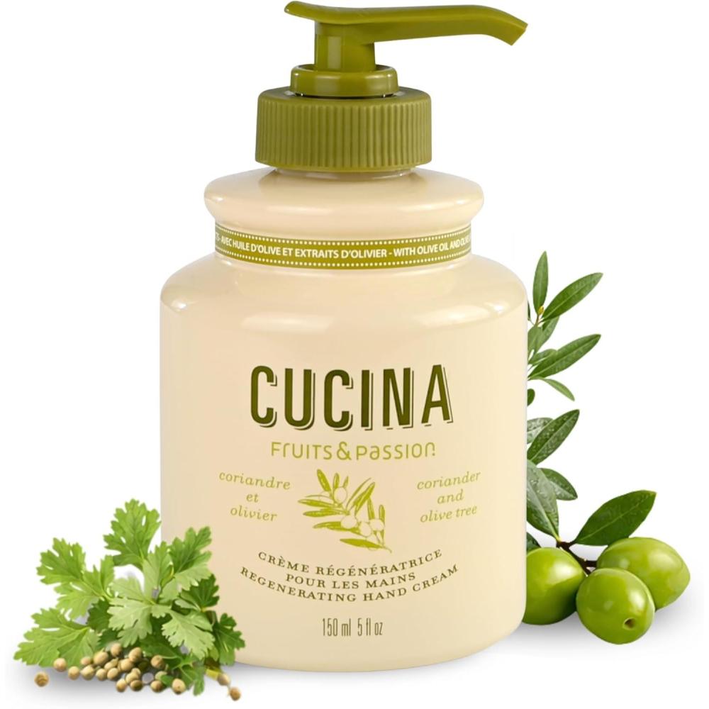 image:imageFruits amp Passion Cucina Coriander amp Olive Tree Scented Hand Cream for Dry Cracked Skin Hand Cream for Dry and Anti Aging Olive Oil Natural Hand Cream 507 fl oz