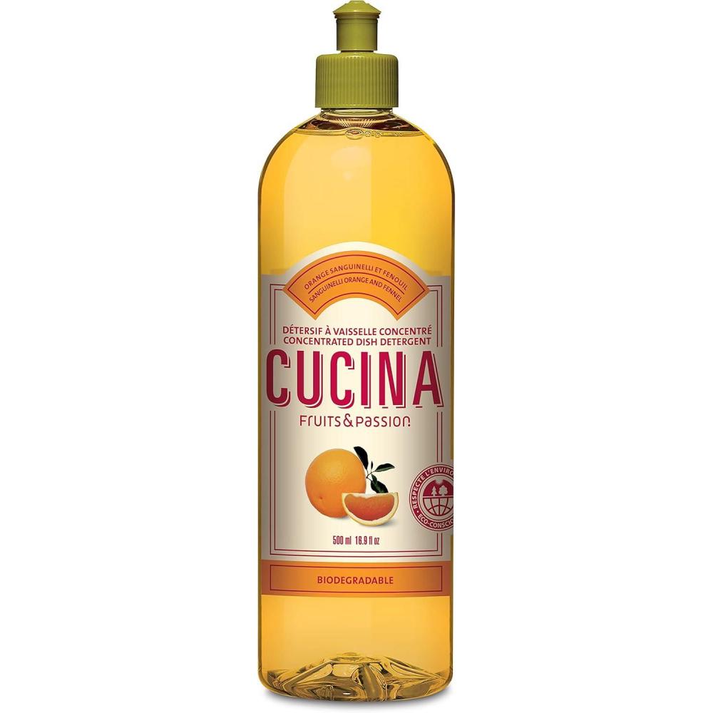 image:imageFruits amp Passion Cucina Sanguinelli Orange and Fennel Concentrated Dish Soap Detergent 169 fl oz Gentle Vegan Kitchen Liquid Dish Wash
