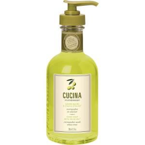 Fruits & Passion [Cucina] Coriander & Olive Tree Hand Soap (6.76 fl oz) – Luxury Scented Kitchen Liquid Hand Soap, Vegan, Natural Moisturizing Hand Wash in Premium Glass Hand Soap Dispenser